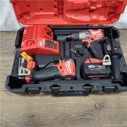 AS-IS M18 FUEL 18V Lithium-Ion Brushless Cordless Hammer Drill and Impact Driver Combo Kit (2-Tool) with 2 Batteries