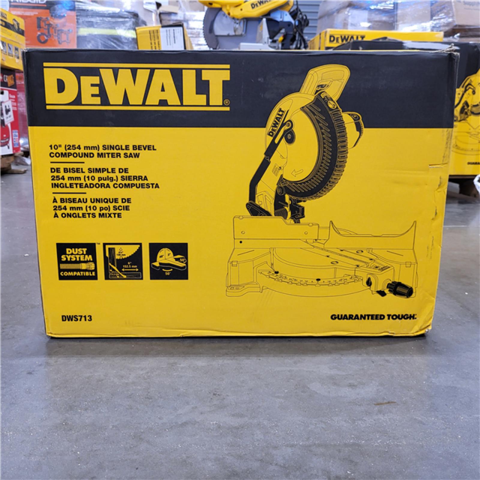 NEW!  DEWALT 15 Amp Corded 10 in. Compound Single Bevel Miter Saw