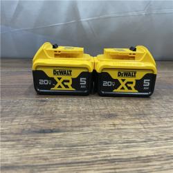 AS-IS DEWALT 20V MAX XR Premium Lithium-Ion 5.0Ah Battery Pack (2 Pack)