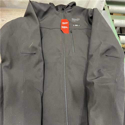 AS-IS Men's X-Large M12 12-Volt Lithium-Ion Cordless Tough Shell Black Heated Jacket with (1) 3.0 Ah Battery and Charger