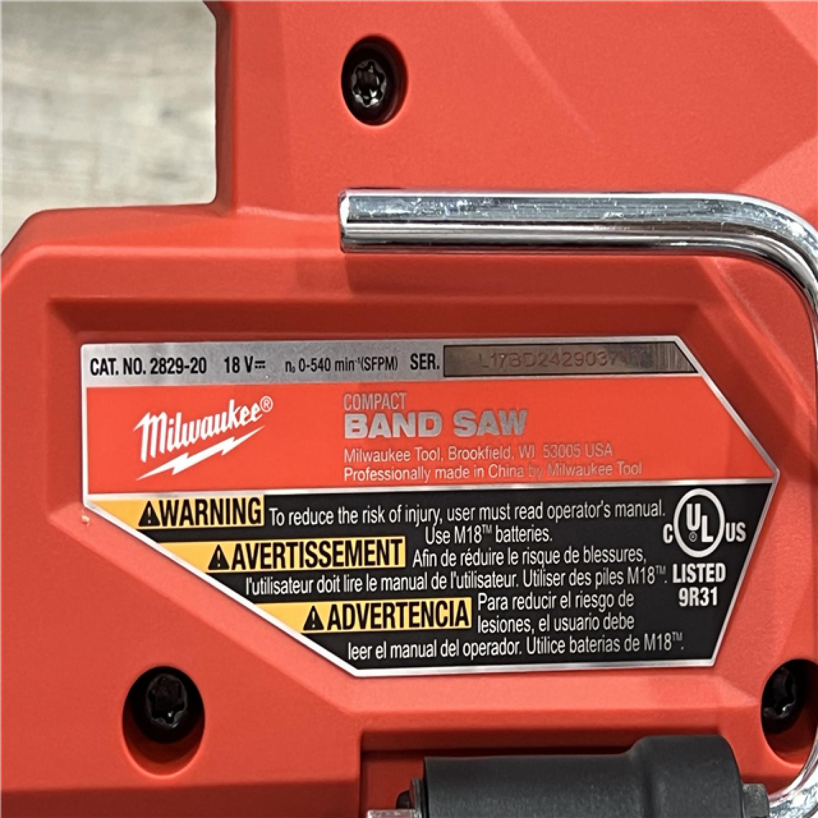 AS-IS Milwaukee M18 FUEL Compact Band Saw