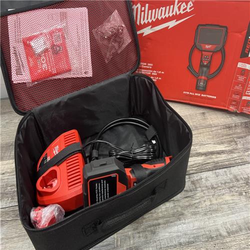 AS-IS MILWAUKEE M12 12V Lithium-Ion Cordless M-SPECTOR 360-Degree 4 Ft. Inspection Camera Kit