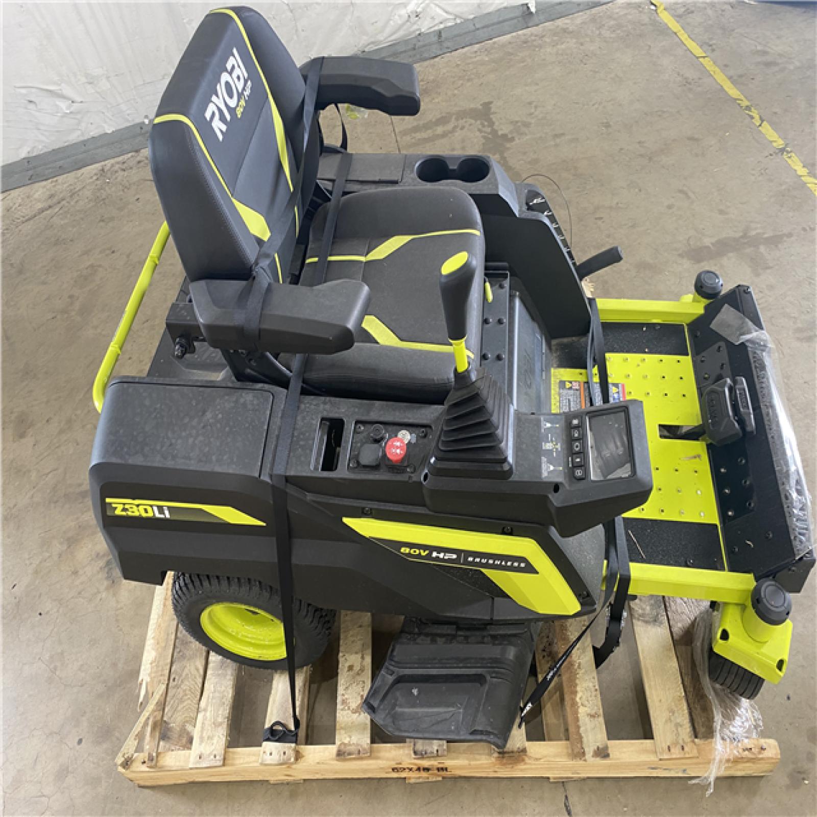 Houston Location - AS-IS Ryobi 80V Brushless Electric Zero Turn Riding Mower