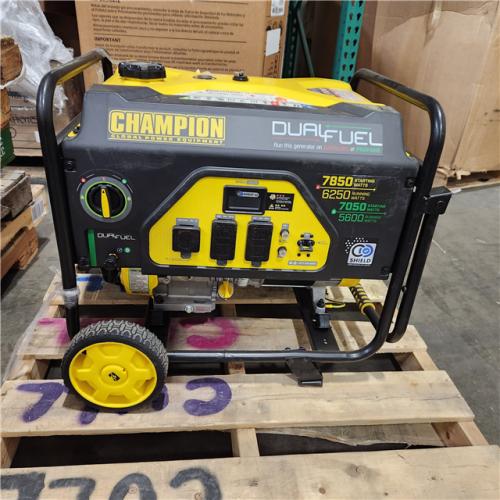 Dallas Location - As-Is Champion Power Equipment 6250W Dual Fuel Generator