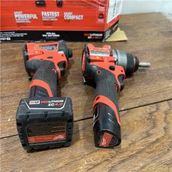 AS-IS Milwaukee 3497-22 12V Brushless Hammer Drill and Impact Driver Combo Kit