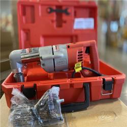 AS-IS  Milwaukee 7 Amp Corded 1/2 in. Corded Right-Angle Drill Kit with Hard Case