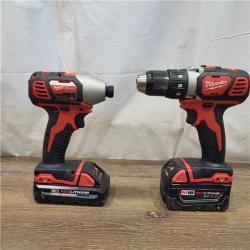 AS-IS Milwaukee M18 FUEL 18V Lithium-Ion Brushless Cordless Hammer Drill and Impact Driver Combo Kit (2-Tool) with 2 Batteries