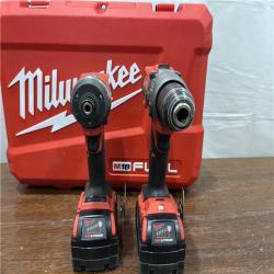 AS-IS Milwaukee M18 FUEL 18V Lithium-Ion Brushless Cordless Hammer Drill and Impact Driver Combo Kit (2-Tool) with 2 Batteries