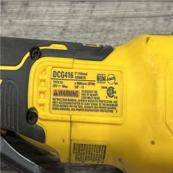 AS-IS DEWALT 20V MAX Cordless Brushless 4.5 - 5 in. Paddle Switch Angle Grinder with FLEXVOLT ADVANTAGE (Tool Only)