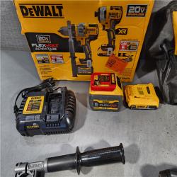 HOUSTON LOCATION - AS-IS DEWALT 20V MAX Cordless Brushless Hammer Drill/Driver 2 Tool Combo Kit with FLEXVOLT ADVANTAGE