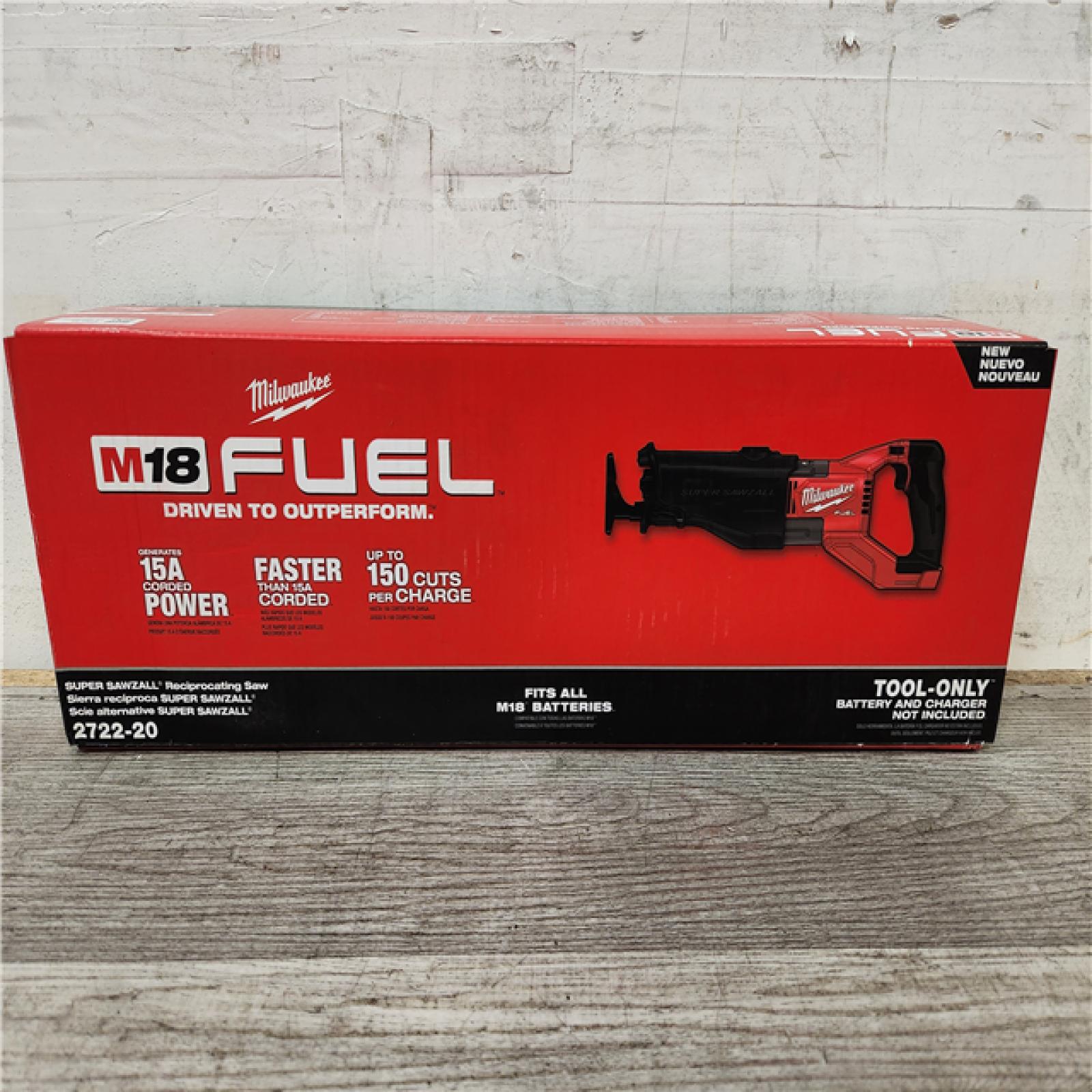 Phoenix Location NEW Milwaukee M18 FUEL 18V Lithium-Ion Brushless Cordless Super SAWZALL Orbital Reciprocating Saw (Tool-Only)