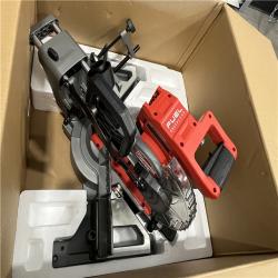AS-IS Milwaukee 2733-20 M18 Fuel 7-1/4 Dual Bevel Sliding Compound Miter Saw, Tool Only