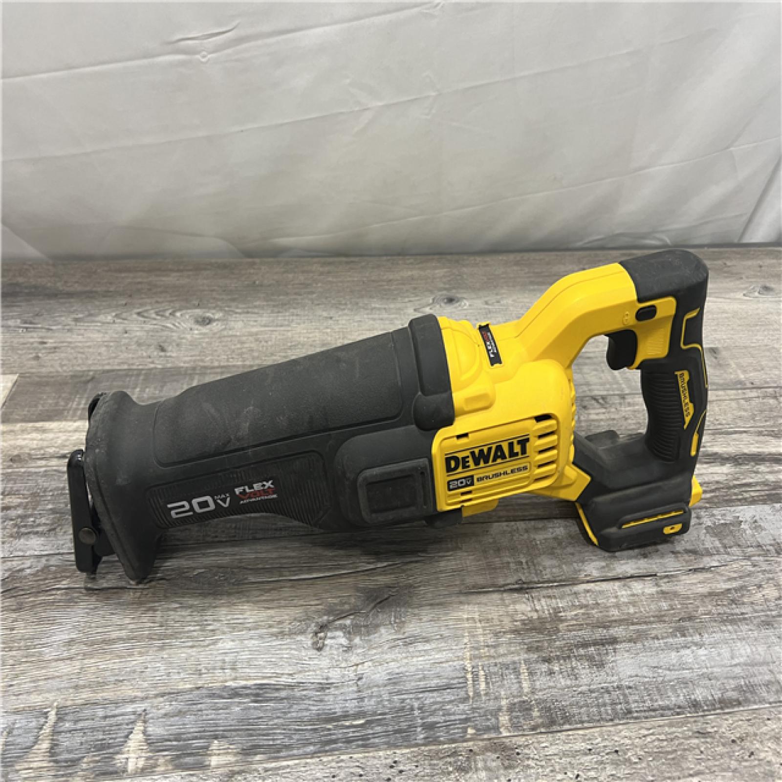 AS-IS DEWALT 20V MAX Lithium Ion Cordless Brushless Reciprocating Saw with FLEXVOLT ADVANTAGE (Tool Only)