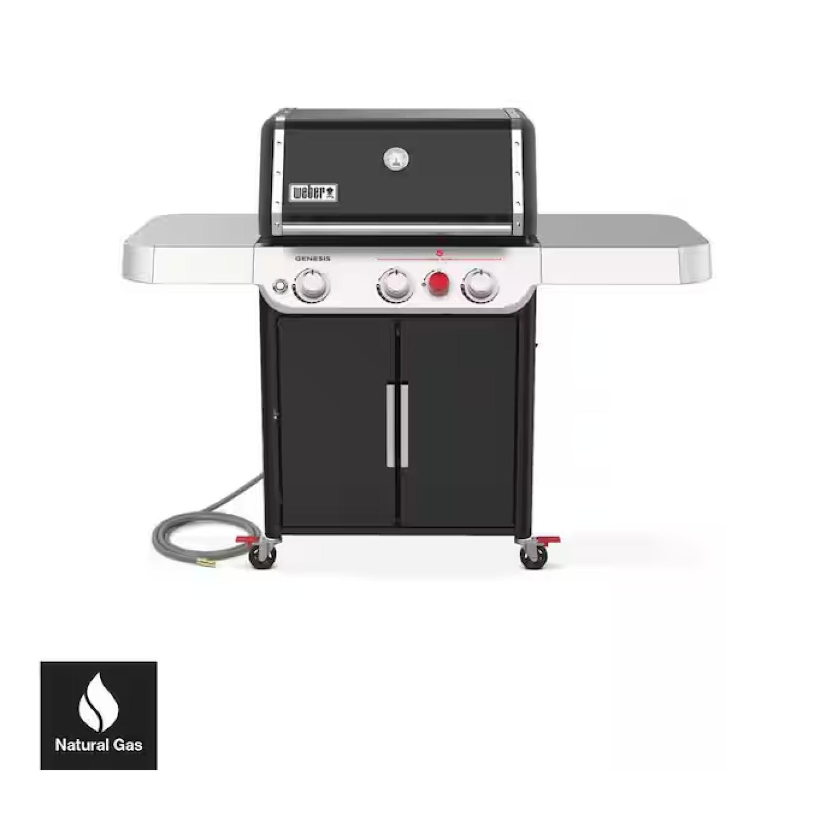 DALLAS LOCATION - Weber Genesis E-325s 3-Burner Natural Gas Grill in Black with Built-In Thermometer