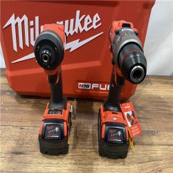 AS IS Milwaukee M18 FUEL 18V Lithium-Ion Brushless Cordless Hammer Drill and Impact Driver Combo Kit (2-Tool) with 2 Batteries