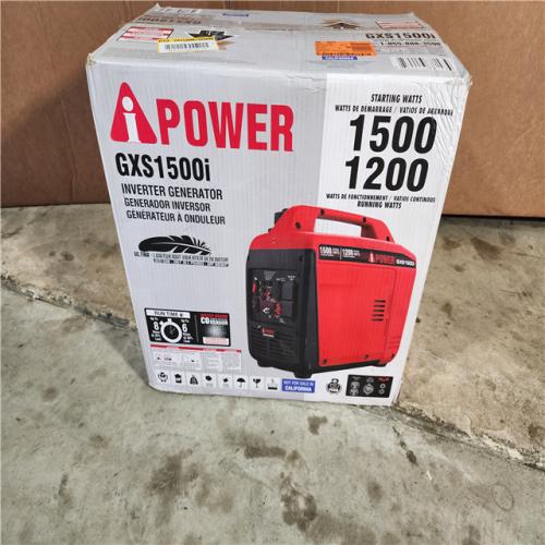 HOUSTON LOCATION - AS-IS 1500-Watt Recoil Start Gasoline Powered Ultra-Light Inverter Generator with 60cc OHV Engine and CO Sensor Shutdown