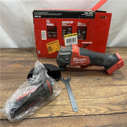 AS IS Milwaukee 2880-20 M18 FUEL 18-Volt Lithium-Ion Brushless Cordless 4-1/2 in./5 in. Grinder W/Paddle Switch (Tool-Only)