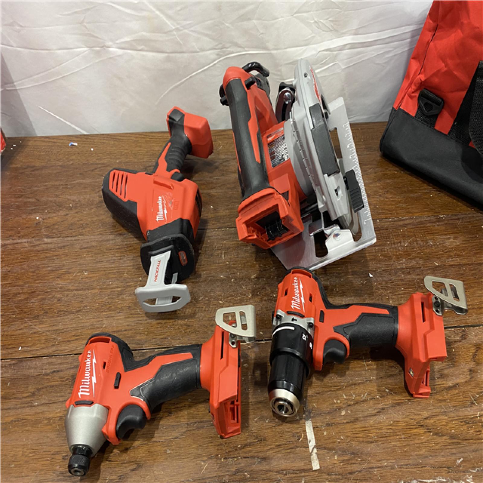 AS-ISM18 18-Volt Lithium-Ion Brushless Cordless Combo Kit (4-Tool) with 2-Batteries, 1-Charger and Tool Bag