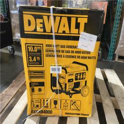 DALLAS LOCATION - NEW! DEWALT 4000-Watt Manual Start Gas-Powered Portable Generator with Premium Engine, Covered Outlets and CO Protect