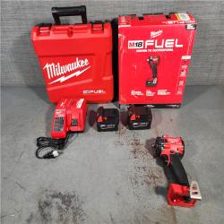 HOUSTON LOCATION - AS-IS (APPEARS LIKE NEW) MILWAUKEE MWK2855-22R 0.5 in. 18V Brushless Compact Impact Wrench with Friction Ring Kit, Red & Black