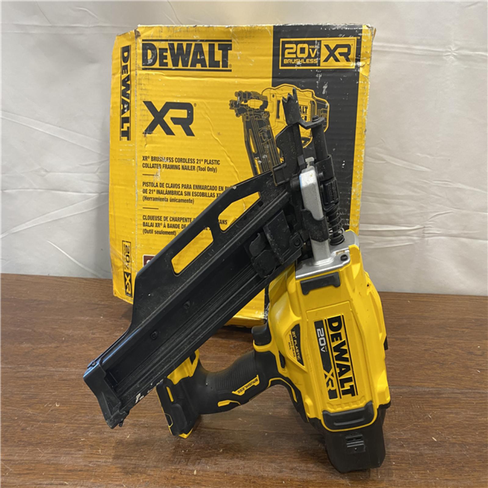 AS-IS DEWALT 20-Volt 21Â° Cordless Framing Nailer (Tool-Only)