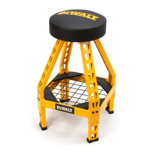 Phoenix Location DEWALT 32 in. H x 17 in. W x 17 in. D Swivel Shop Stool with Shelf