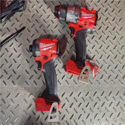 HOUSTON LOCATION - AS-IS (APPEARS LIKE NEW) Milwaukee M18 FUEL 18V Lithium-Ion Brushless Cordless Hammer Drill and Impact Driver Combo Kit (2-Tool) with 2 Batteries