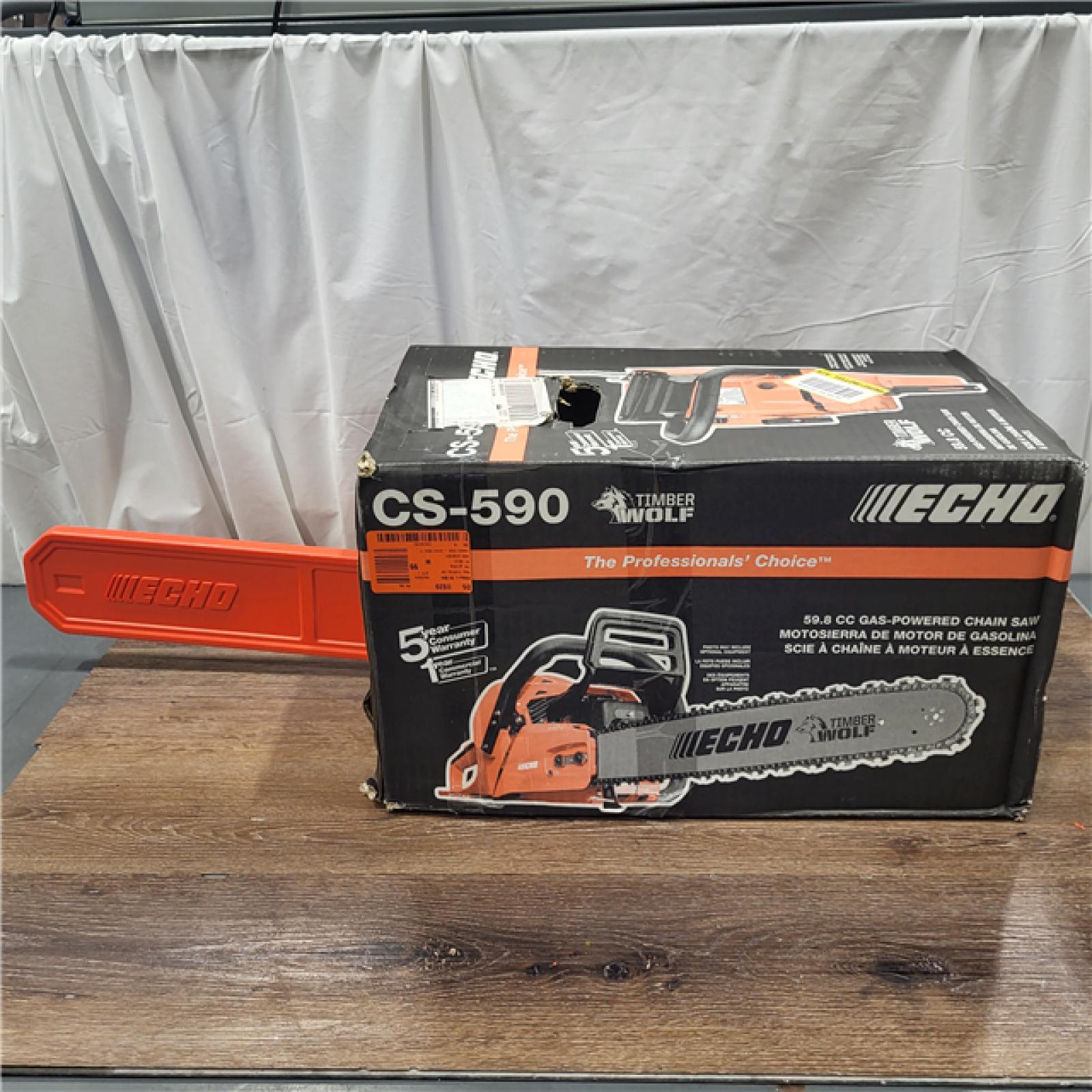 AS-IS ECHO 20 in. 59.8 Cc Gas 2-Stroke Rear Handle Timber Wolf Chainsaw