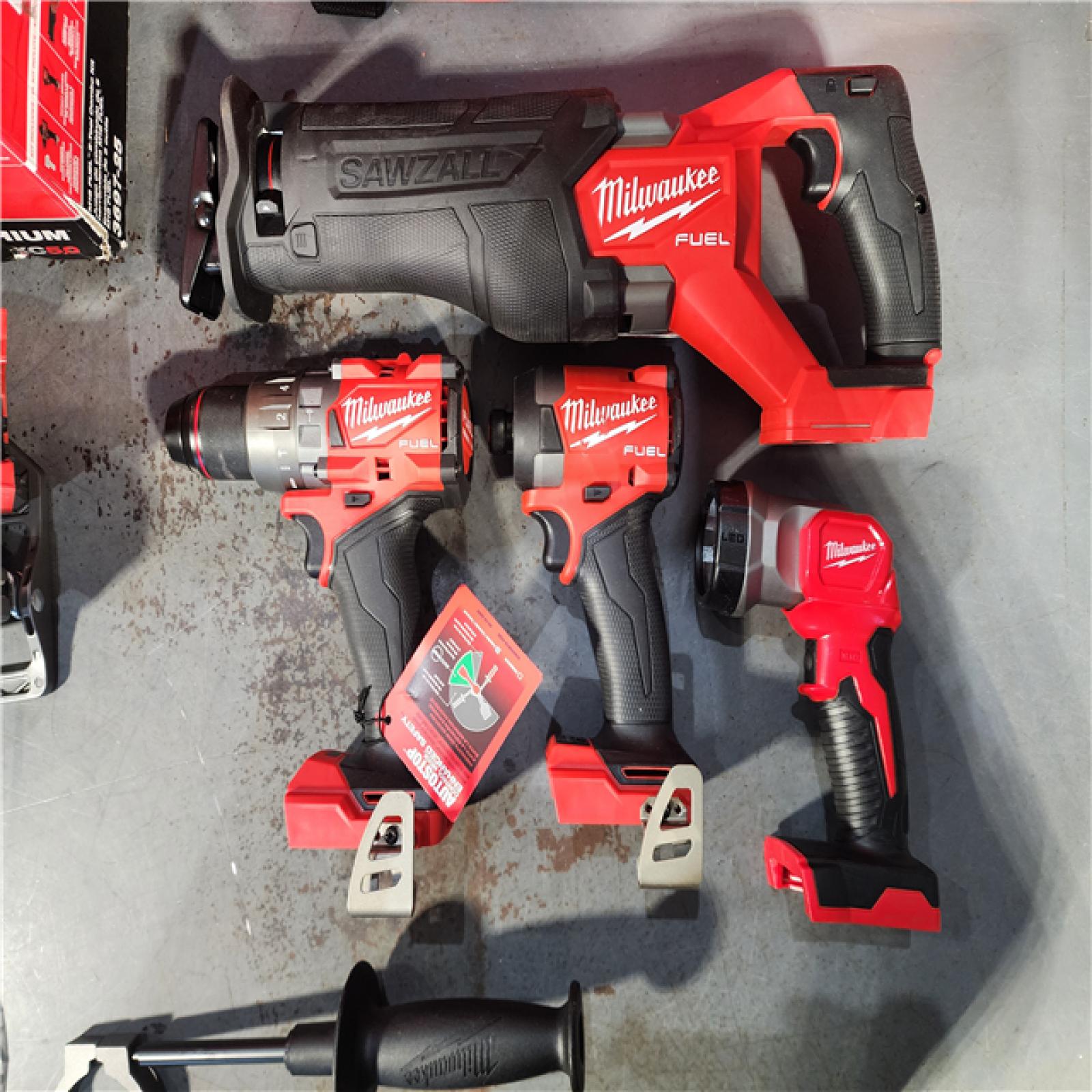 HOUSTON LOCATION - AS-IS (APPEARS LIKE NEW) Milwaukee M18 FUEL Cordless Brushless 5 Tool Combo Kit