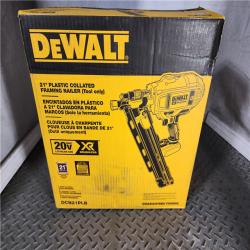 HOUSTON LOCATION - AS-IS (APPEARS LIKE NEW) DEWALT 20V MAX XR Lithium-Ion Electric Cordless Brushless 2-Speed 21° Plastic Collated Framing Nailer (Tool Only)