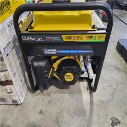 HOUSTON LOCATION - AS-IS (APPEARS LIKE NEW) 5300/4250-Watt Gasoline and Propane Powered Dual Fuel Portable Generator with CO Shield