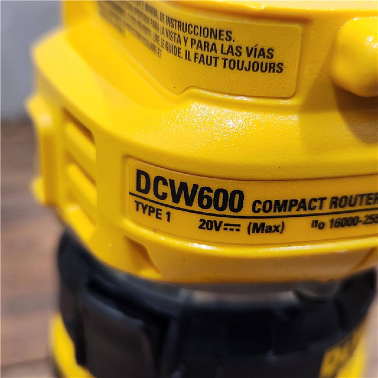 AS-IS Dewalt 20V MAX XR Brushless Cordless Compact Router (Tool Only)