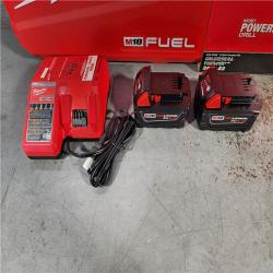 HOUSTON LOCATION - AS-IS (APPEARS LIKE NEW) Milwaukee M18 FUEL 18V Lithium-Ion Brushless Cordless Hammer Drill and Impact Driver Combo Kit (2-Tool) with 2 Batteries