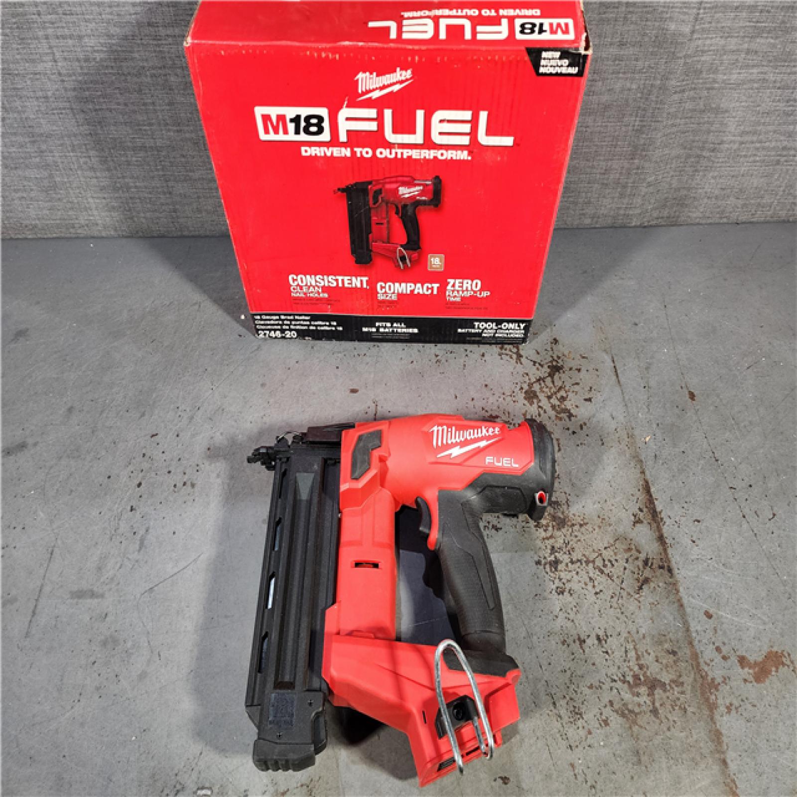 HOUSTON LOCATION - AS-IS Milwaukee M18 Fuel 18V Brushless 18-Gauge Brad Nailer 2746-20 (Bare Tool)