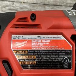 AS-IS Milwaukee M18 FUEL Brushless Cordless SUPER HAWG 7/16 in. Right Angle Drill (Tool-Only)