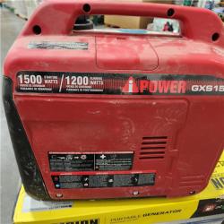 DALLAS LOCATION - AS-IS A-iPower 1500-Watt Recoil Start Gasoline Powered Ultra-Light Inverter Generator with 60cc OHV Engine and CO Sensor Shutdown