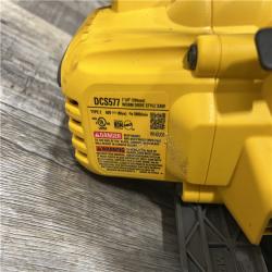 AS-IS DEWALT FLEXVOLT 60V MAX Cordless Brushless 7-1/4 in. Wormdrive Style Circular Saw (Tool Only)