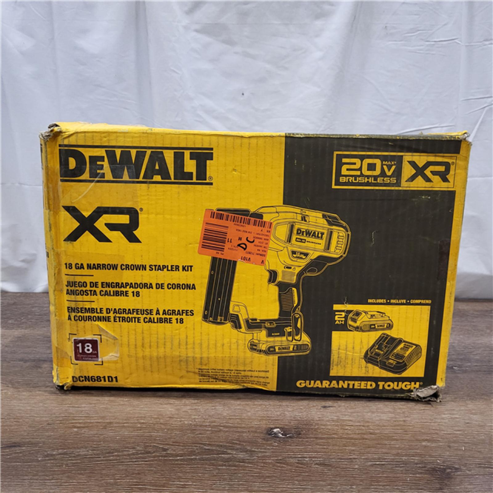 AS-IS DEWALT DCN681D1 20V 18Ga Stapler Kit