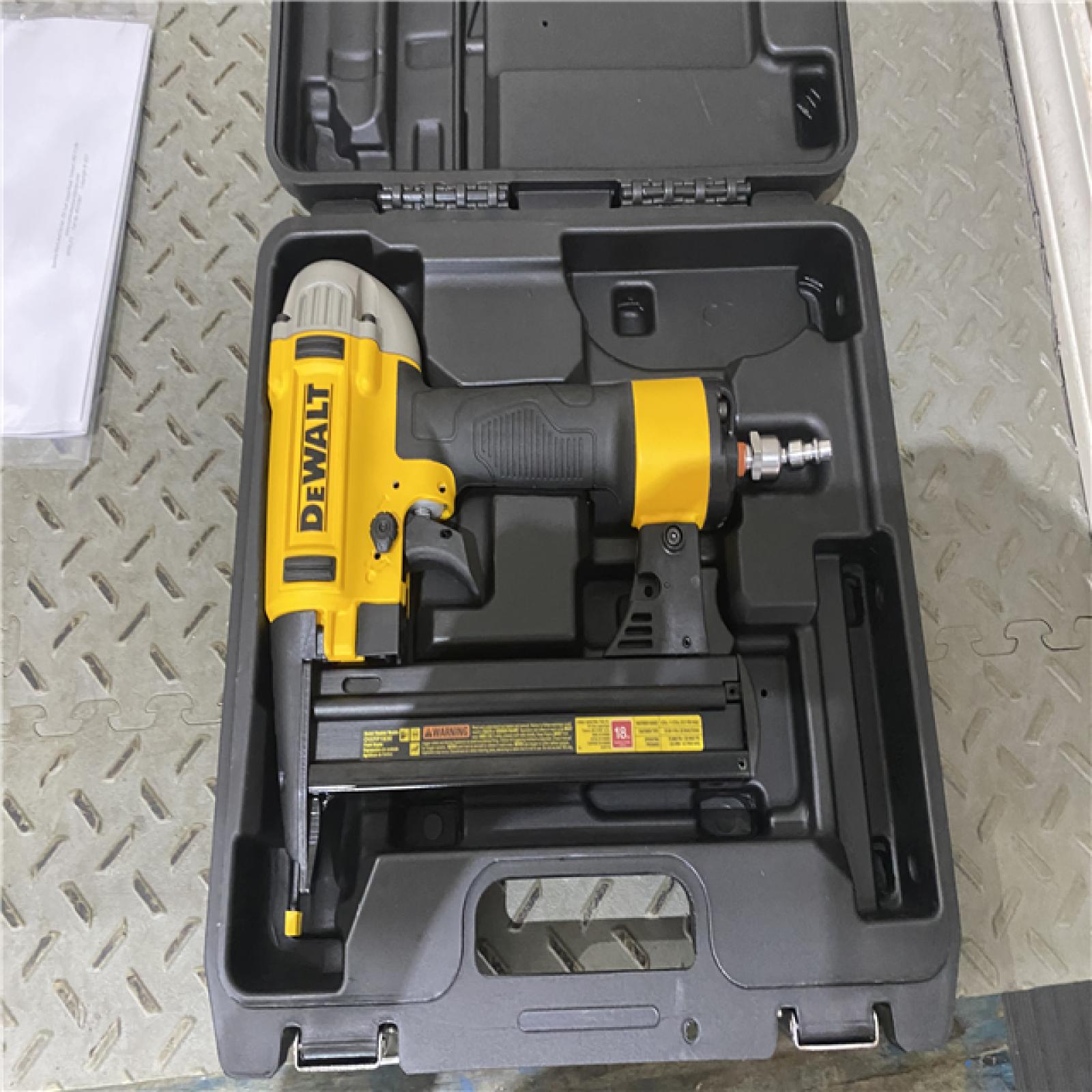 Houston location AS-IS DEWALT Pneumatic 18-Gauge 1/4 in. Crown Corded Stapler