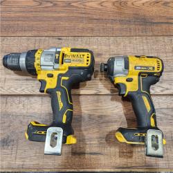 AS-IS 20V MAX Cordless Brushless Hammer Drill/Driver 2 Tool Combo Kit with FLEXVOLT ADVANTAGE