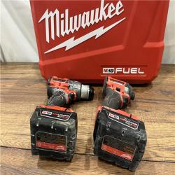 AS IS Milwaukee M18 FUEL 18V Lithium-Ion Brushless Cordless Hammer Drill and Impact Driver Combo Kit (2-Tool) with 2 Batteries