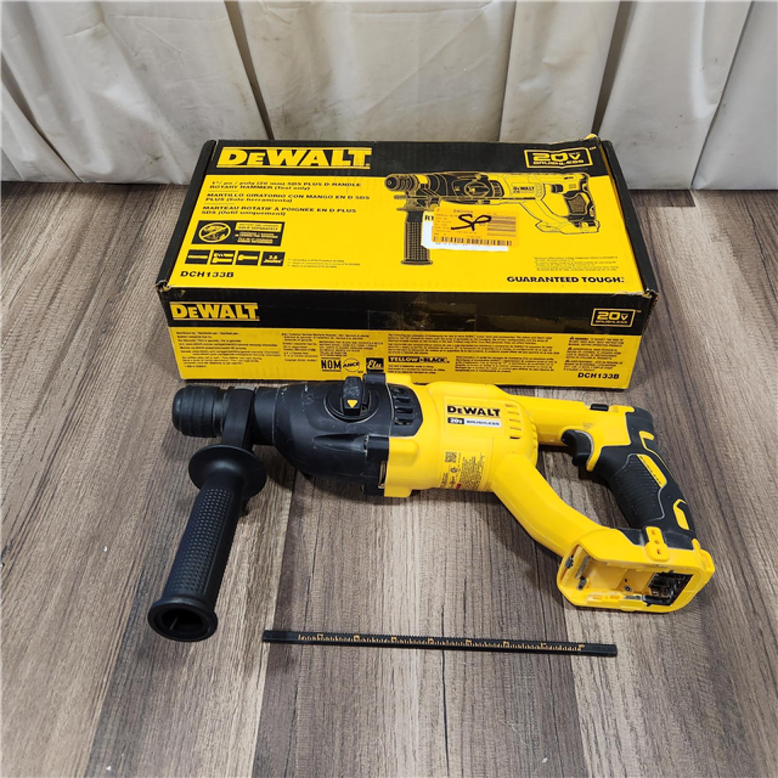 AS IS DEWALT 20V MAX Cordless Brushless 1 in. SDS Plus D-Handle Concrete and Masonry Rotary Hammer (Tool Only)