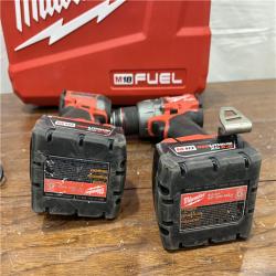 AS-IS Milwaukee M18 FUEL 18V Lithium-Ion Brushless Cordless Hammer Drill and Impact Driver Combo Kit (2-Tool) with 2 Batteries