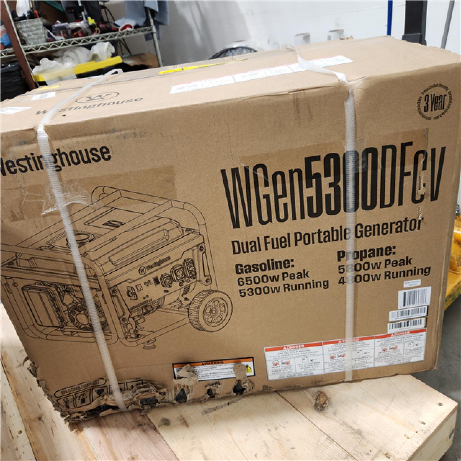 Dallas Location - NEW- Westinghouse WGEN5300DFCVPortable Generator