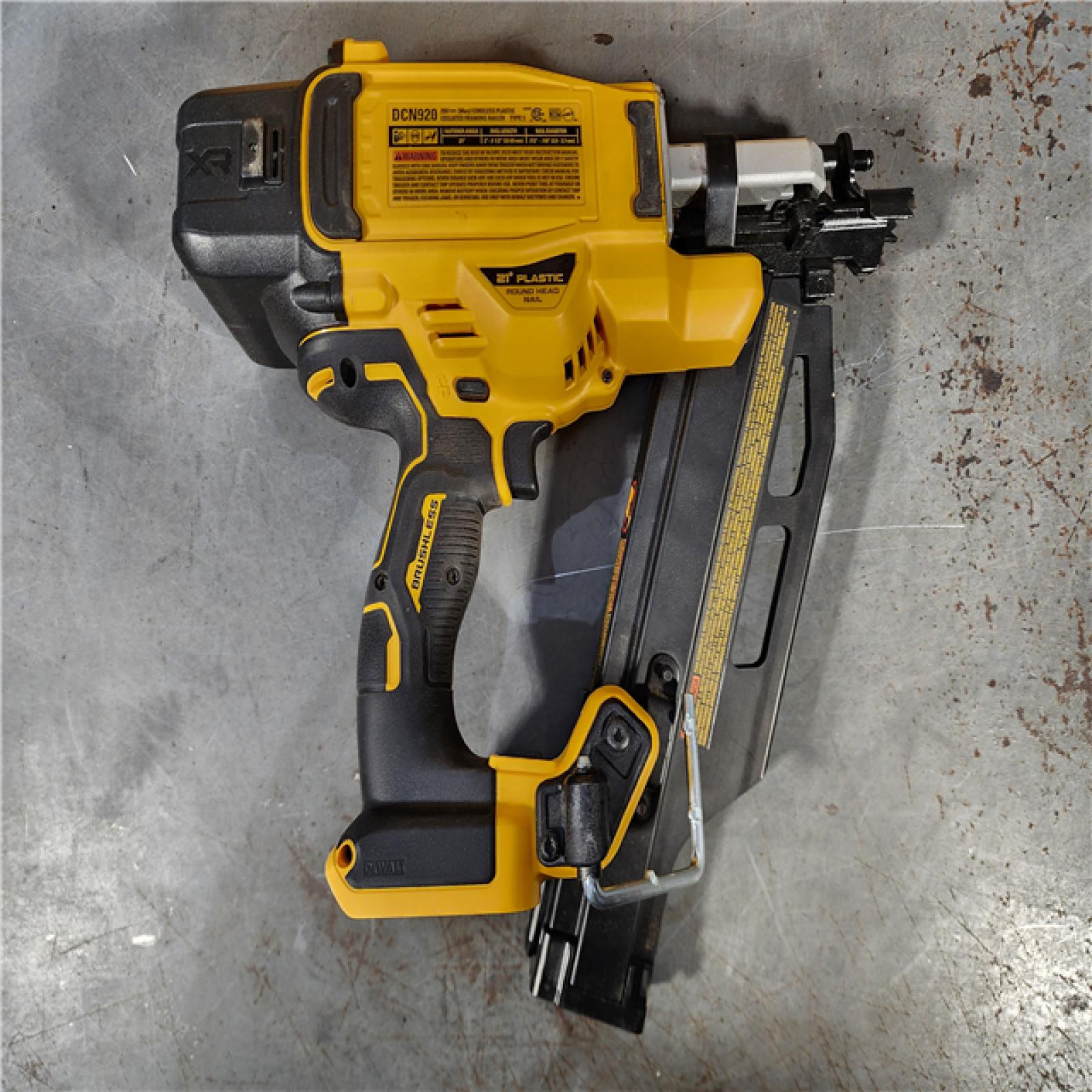 HOUSTON LOCATION - AS-IS DEWALT 20-Volt 21Â° Cordless Framing Nailer (Tool-Only)