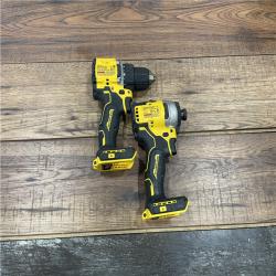 AS-IS DEWALT ATOMIC 20-Volt MAX Lithium-Ion Cordless Combo Kit (2-Tool) with (2) 2.0Ah Batteries, Charger and Bag