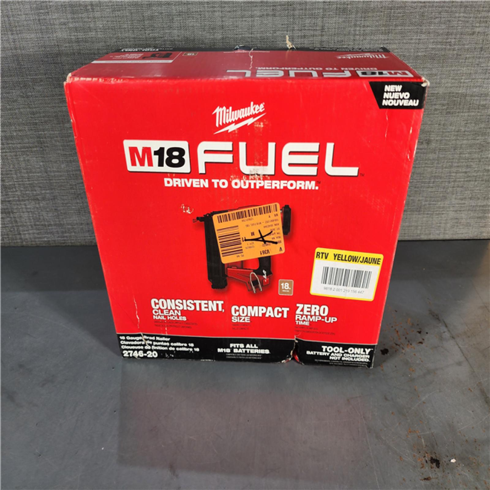 HOUSTON LOCATION - AS-IS Milwaukee M18 Fuel 18V Brushless 18-Gauge Brad Nailer 2746-20 (Bare Tool)