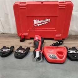 AS IS Milwaukee M12 Force Logic Press Tool 1/2 in. to 1 in. Kit