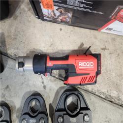 HOUSTON LOCATION - AS-IS (APPEARS LIKE NEW) RIDGID RP 351 Battery Kit W/ProPress Jaws, 1/2 to 2, 18V Li-Ion