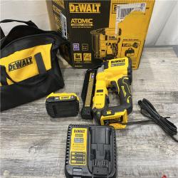 AS-IS DEWALT ATOMIC 20V MAX Lithium Ion Cordless 23 Gauge Pin Nailer Kit with 2.0Ah Battery and Charger